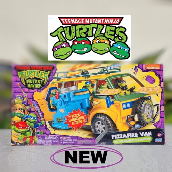 Teenage Mutant Ninja Turtles TMNT Pizza Deliver Van Vehicle Toy Car Mutant Mayhe - Picture 3 of 16